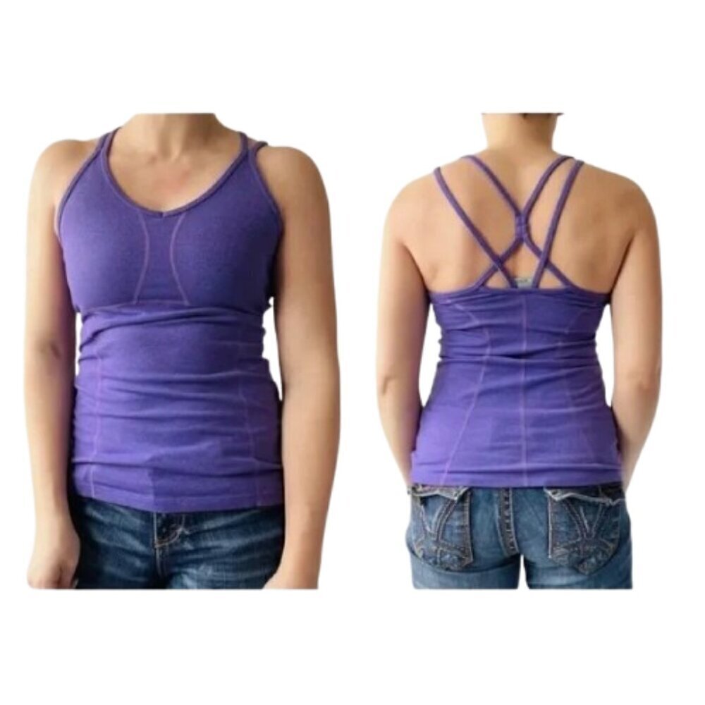 Women's S Athleta Empowerment Strappy Tank Top Purple